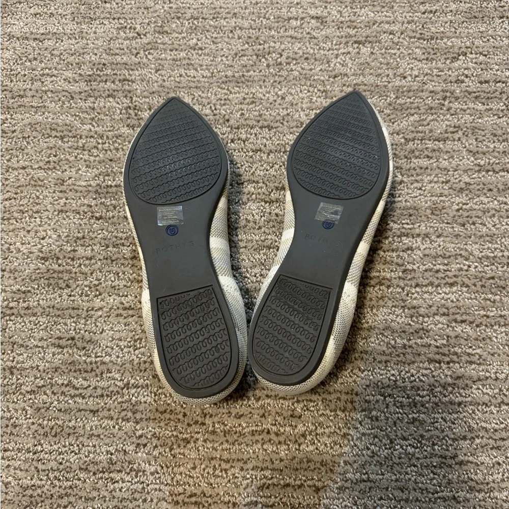 Rothy’s Flats- silver and cream size 10.5 - Picture 3 of 3